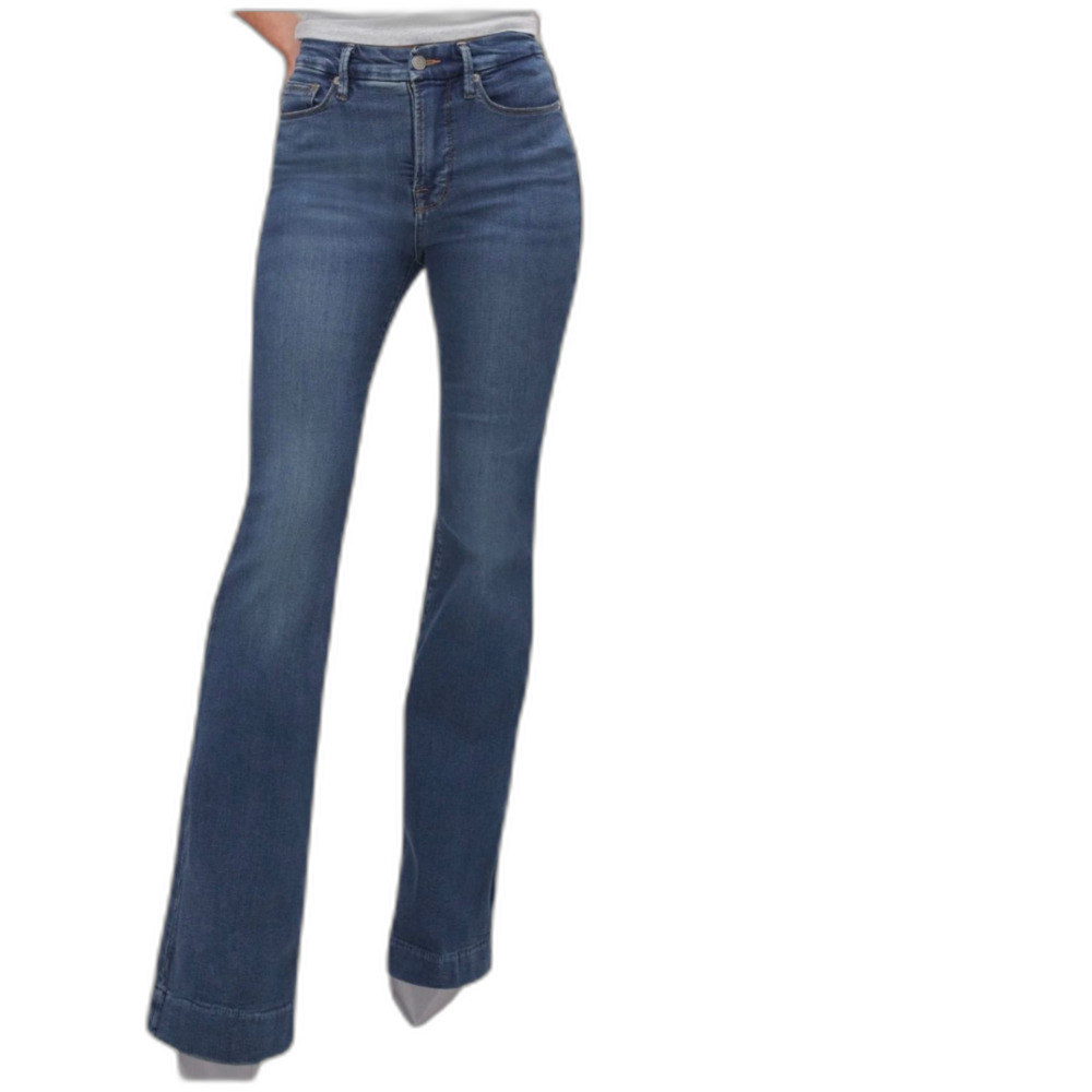 Good American Good Legs Flare Jeans – Size 28, Mid-Rise, Wide Leg